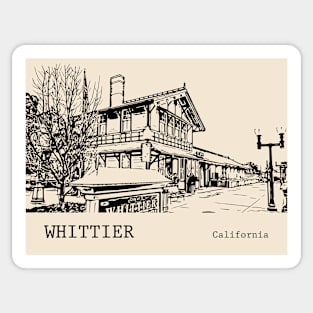 Whittier California Sticker